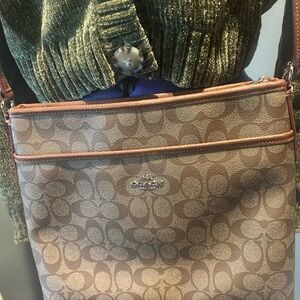 Coach Tan Signature Crossbody Bag